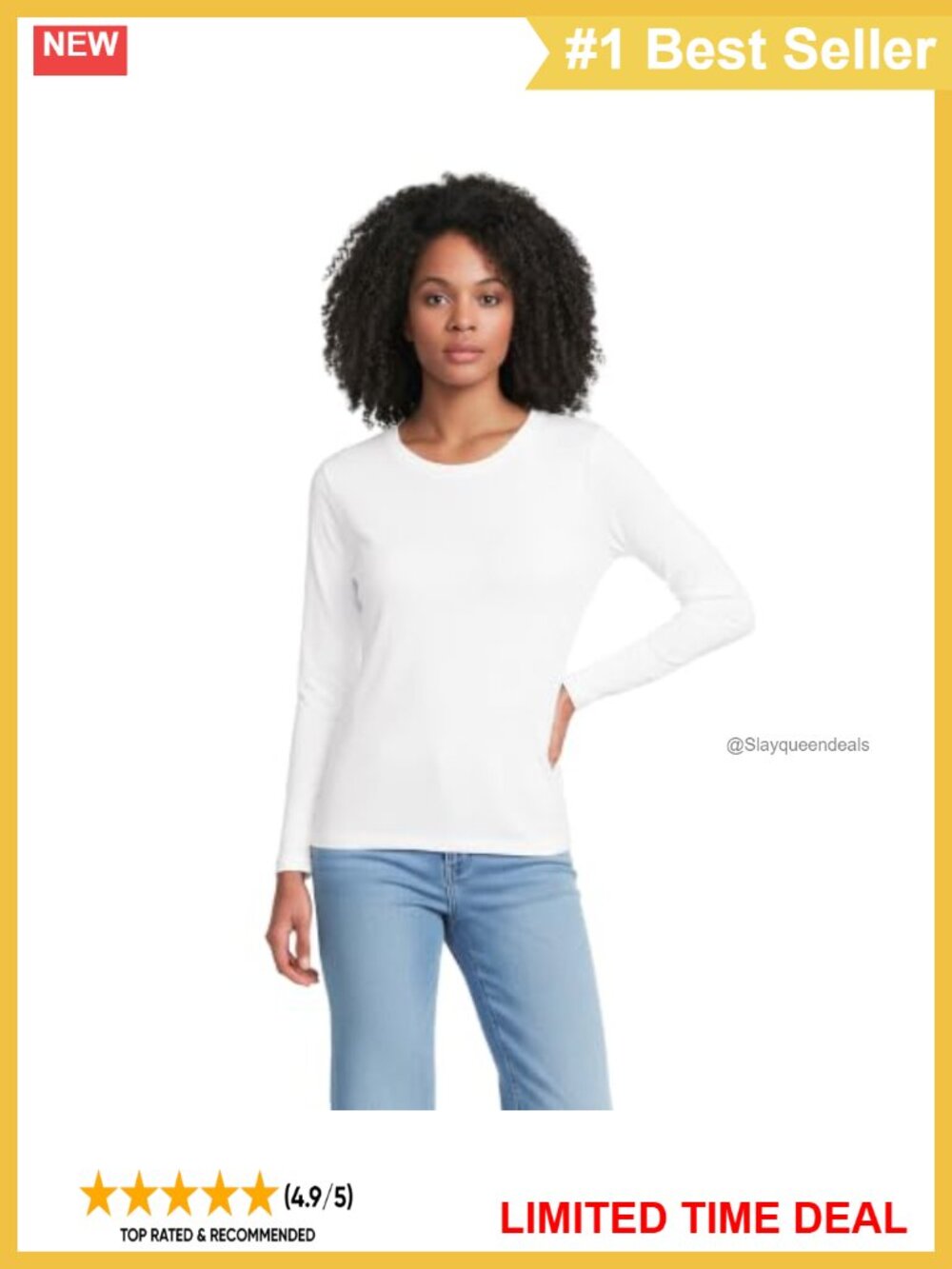 Lands' End Supima Cotton Long Sleeve Crew Neck Tee